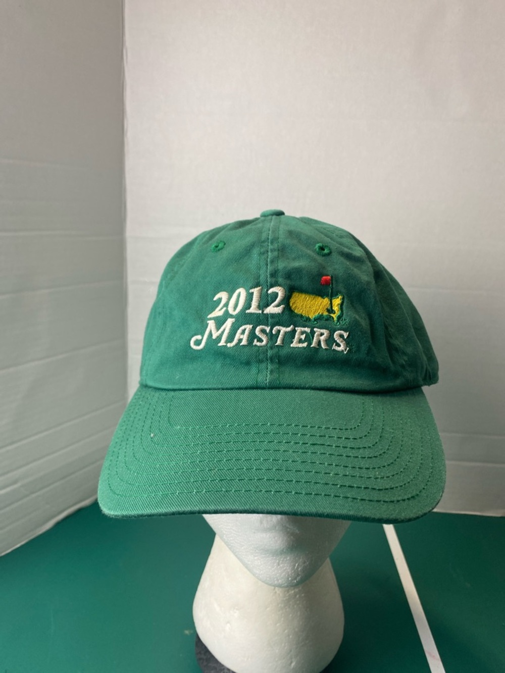 2012 Masters Cap Hat Augusta National Golf Tournament Men Green Souvenir Adjust